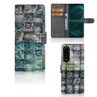 Wallet Case met Pasjes Sony Xperia 5III Spijkerbroeken