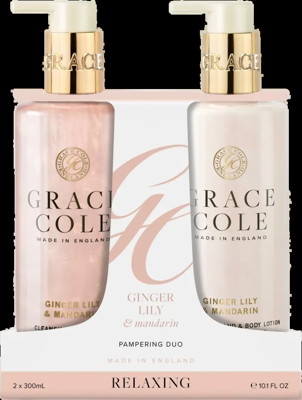 Grace Cole Ginger Lily & Mandarin Pampering Hand Care Duo