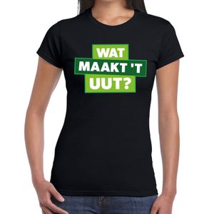 Wat maakt t uut zwart festival t-shirt dames