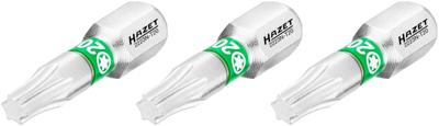 HAZET Bit 2223N-T20/3 · 1/4 inch (6,3 mm) zeskant massief · Binnen-TORX®-profiel · 3-delig · SW T20
