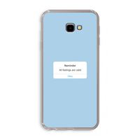 Reminder: Samsung Galaxy J4 Plus Transparant Hoesje