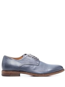 Moma richelieus en cuir à effet délavé - Bleu