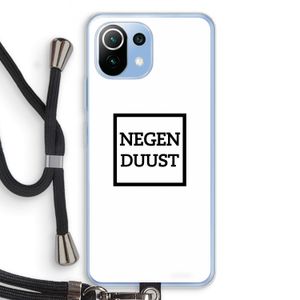 Negenduust vierkant: Xiaomi Mi 11 Lite Transparant Hoesje met koord