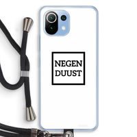 Negenduust vierkant: Xiaomi Mi 11 Lite Transparant Hoesje met koord
