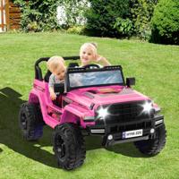 24V Kinder Elektroauto Kinderauto Elektrisch 2-zitter 77 x 115 x 67 cm Roze