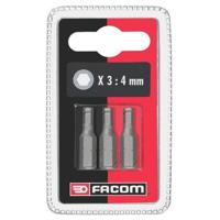 Facom 3 standaard bits serie 1 voor 6-kant inbusschroeven, metrische maten - EH1.J3
