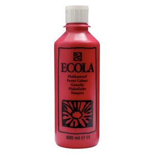 Talens Ecola plakkaatverf flacon van 500 ml, karmijn