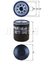 Oliefilter MAHLE, Diameter (mm)75mm, u.a. für Seat, Saab, Skoda, Austin, Rover, Ford Usa, AC, Zastava, Jeep, Lexus, Toyota, Ford - thumbnail