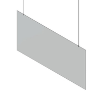 Kunststof preventiescherm (hangend) 500x500mm Kunststof preventiescherm (hangend) 500x500mm