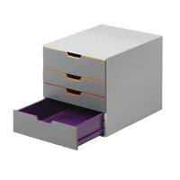 Ladenbox durable varicolor 4 laden grijs