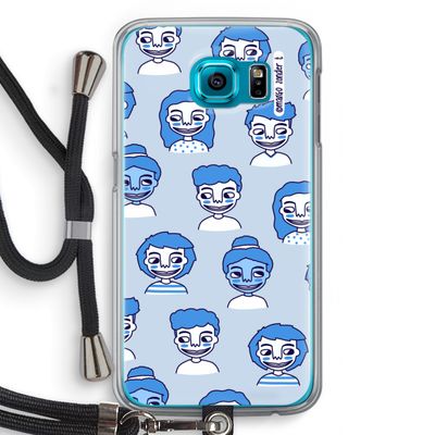 Gezichtjes: Samsung Galaxy S6 Transparant Hoesje met koord