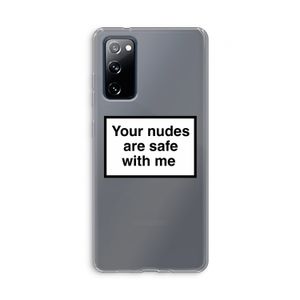 Safe with me: Samsung Galaxy S20 FE / S20 FE 5G Transparant Hoesje