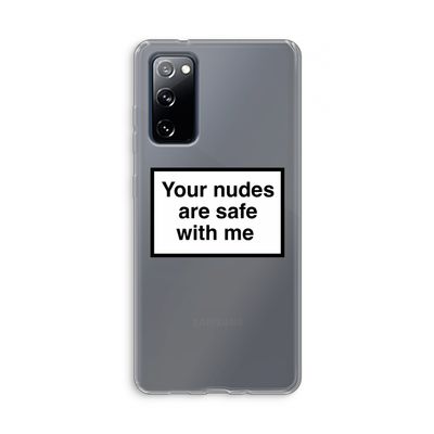 Safe with me: Samsung Galaxy S20 FE / S20 FE 5G Transparant Hoesje