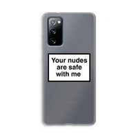 Safe with me: Samsung Galaxy S20 FE / S20 FE 5G Transparant Hoesje