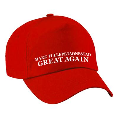 Carnaval verkleed pet - rood - Make Tullepetaonestad Great Again - Roosendaal - volwassenen