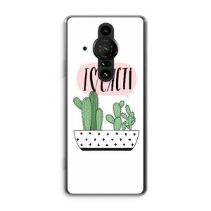 I love cacti: Sony Xperia Pro-I Transparant Hoesje