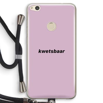 kwetsbaar: Huawei Ascend P8 Lite (2017) Transparant Hoesje met koord