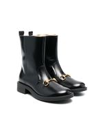 Gucci Kids bottines Aisha en cuir - Noir