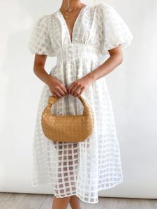 Plain Loose Vacation Dress With No wedding guest dress
