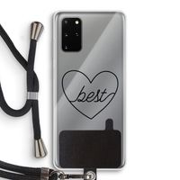 Best heart black: Samsung Galaxy S20 Plus Transparant Hoesje met koord