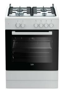 Beko FSM62010DW fornuis Vrijstaand fornuis Electrisch Gaskookplaat Wit