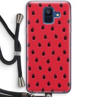 Watermelon: Samsung Galaxy A6 (2018) Transparant Hoesje met koord