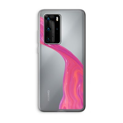 Paarse stroom: Huawei P40 Pro Transparant Hoesje