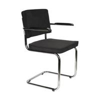 Zuiver Ridge Rib armstoel Black