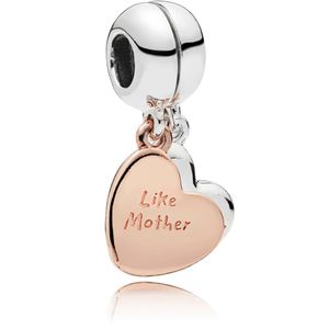 Pandora Rose 787783EN16 bedel zilver rosekleurig Like Mother, Like Daughter