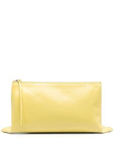 Jil Sander pochette à logo embossé - Jaune