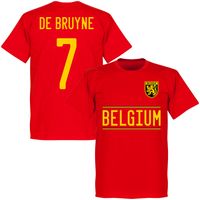 België De Bruyne 7 Team T-Shirt 2021-2022 - thumbnail