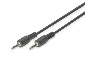 Digitus AK-510100-025-S audio kabel 2,5 m 3.5mm Zwart