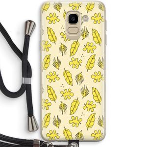 Herfst: Samsung Galaxy J6 (2018) Transparant Hoesje met koord