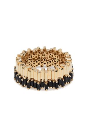Suzanne Kalan bague Stacker en or 18ct sertie de saphirs