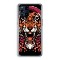 Tiger and Rattlesnakes: Oppo Find X3 Transparant Hoesje