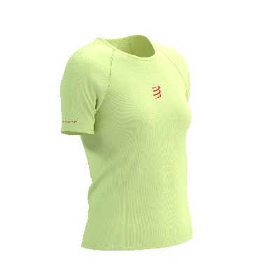 Compressport Trail racing ss t-shirt dames - LIME - Dames