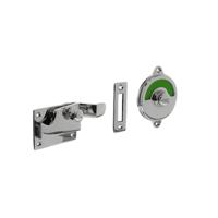 Intersteel WC-overslagTira met bocht rood/groen nikkel - 0018.370006