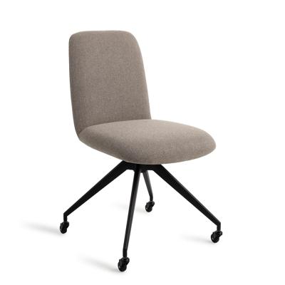 Jesper Home Eetkamerstoel 'Taiwa' Glide Black, kleur Foggy Fusion