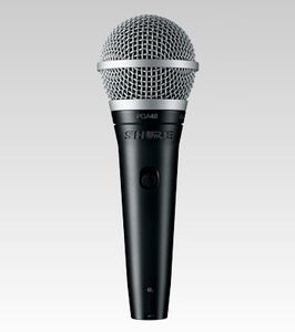 Shure PGA48-XLR Zwart, Metallic Microfoon voor podiumpresentaties