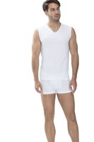 Mey Dry Cotton Regular Fit Onderhemd wit, Effen - thumbnail