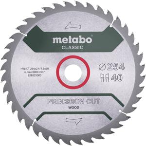 Metabo 628325000 Cirkelzaagblad 254 x 30 x 1.6 mm Aantal tanden: 40 1 stuk(s)