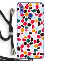 Colored Giraffe: Honor Note 10 Transparant Hoesje met koord