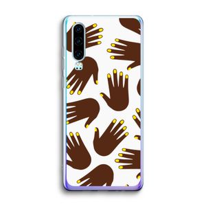 Hands dark: Huawei P30 Transparant Hoesje