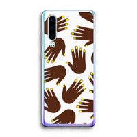 Hands dark: Huawei P30 Transparant Hoesje