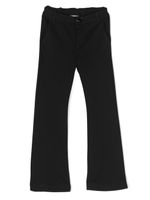 Moschino Kids pantalon à logo brodé - Noir