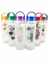 Aqua Gems Starterset 8 Drinkflessen voor Edelsteen Water - thumbnail