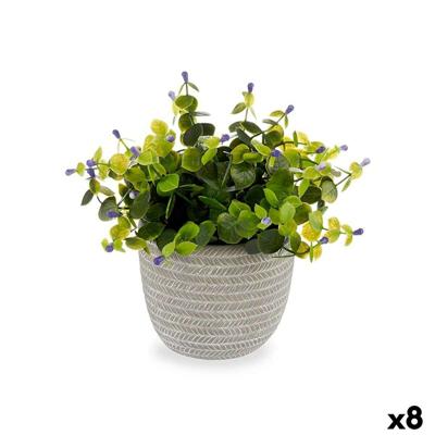 Decoratieve plant Ibergarden Plastic Blommor 21 x 20,6 x 21 cm (8 Stuks)