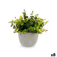 Decoratieve plant Ibergarden Plastic Blommor 21 x 20,6 x 21 cm (8 Stuks)