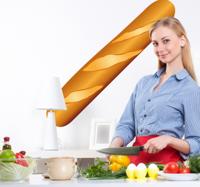 Sticker keuken afbeelding stokbrood