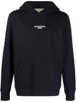 Zadig&Voltaire slogan-print organic cotton hoodie - Bleu